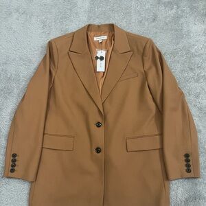 Amour Vert Camel Alix Boyfriend Blazer  NWT Size XL Retail $350